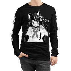 Peachiie Shop Chie Long Sleeve Tee (Black)