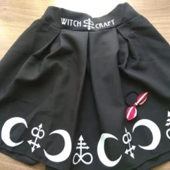 Aliexpress WITCH CRAFT Gothic High Waist Pleated Mini Skirt